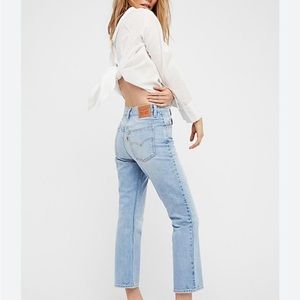 LEVIS 517 High Waist Cropped Boot Cut Jeans